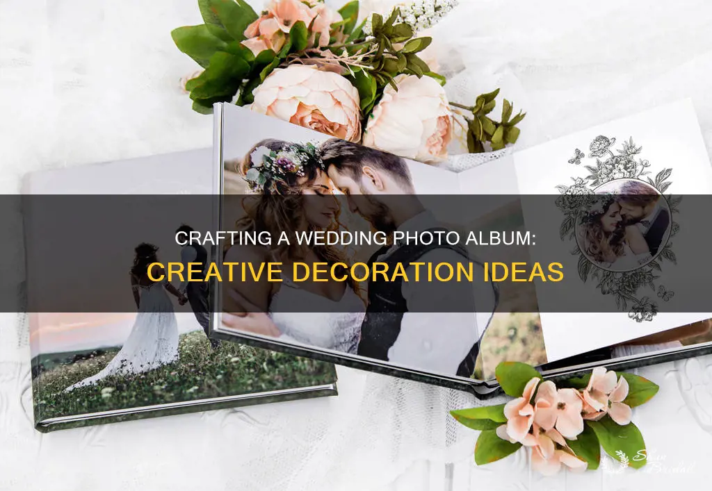 how to decorate a wedding photo album