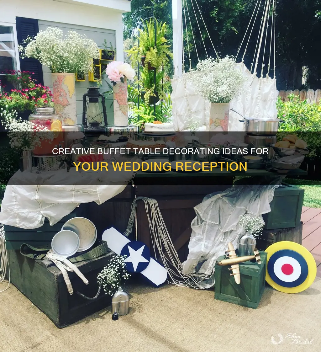 how to decorate a wedding reception buffet table