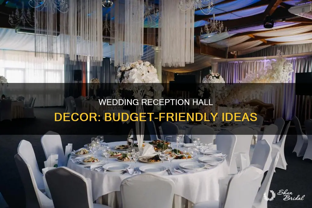 how to decorate a wedding reception hall on a budget