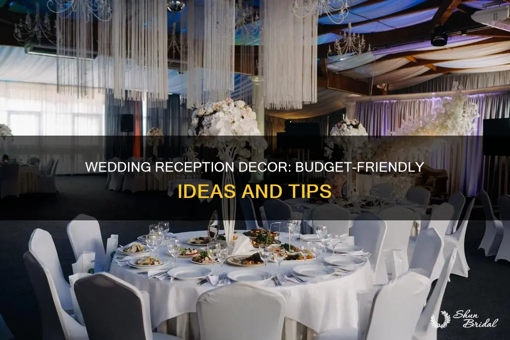 how to decorate a wedding reception on a budget