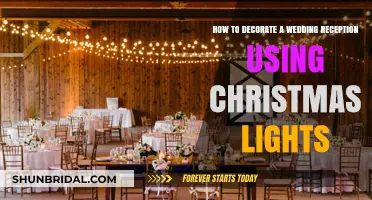 Wedding Reception Decor: Christmas Lights, Magical Ambiance