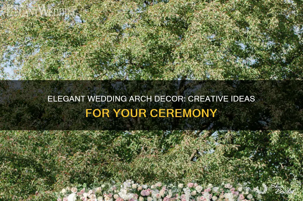how to decorate an arch for a wedding ceremony
