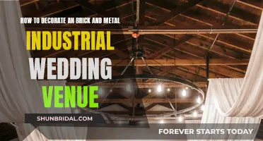 Industrial Wedding Venue Decor: Softening Brick and Metal