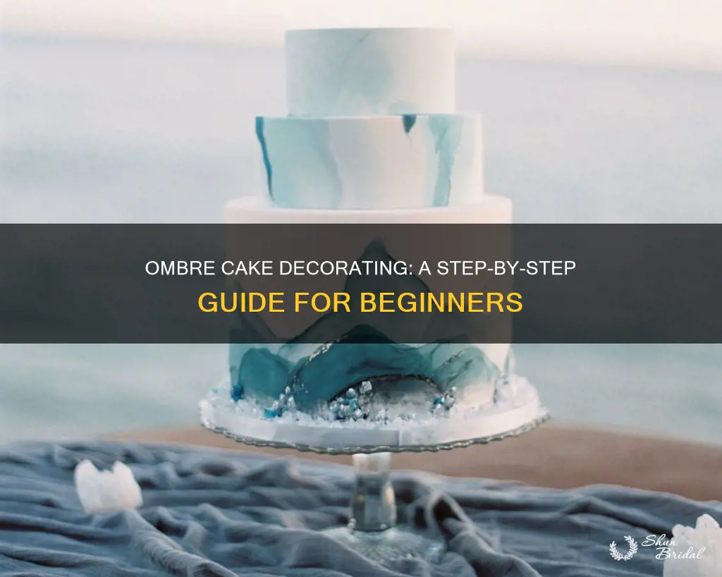 how to decorate an ombre wedding cake