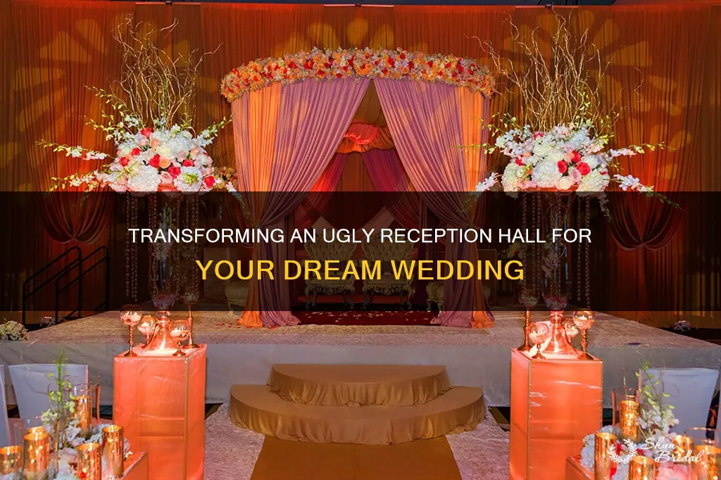 how to decorate an ugly reception hall for a wedding