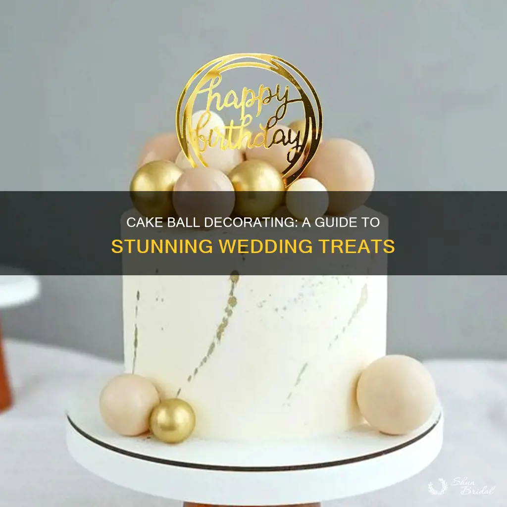 how to decorate cake balls for wedding