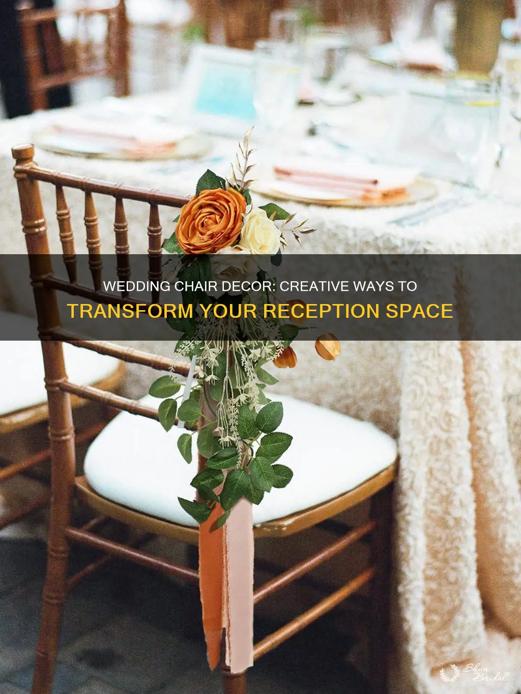 how to decorate chairs for a wedding reception
