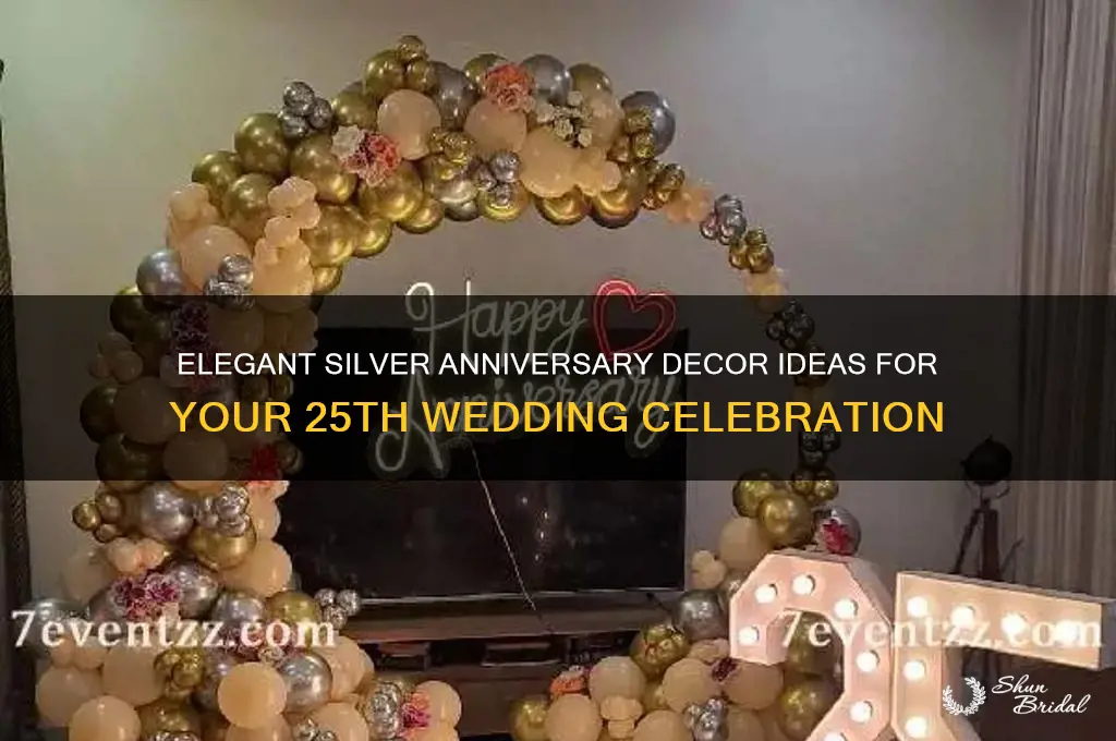 how to decorate for 25 wedding anniversary