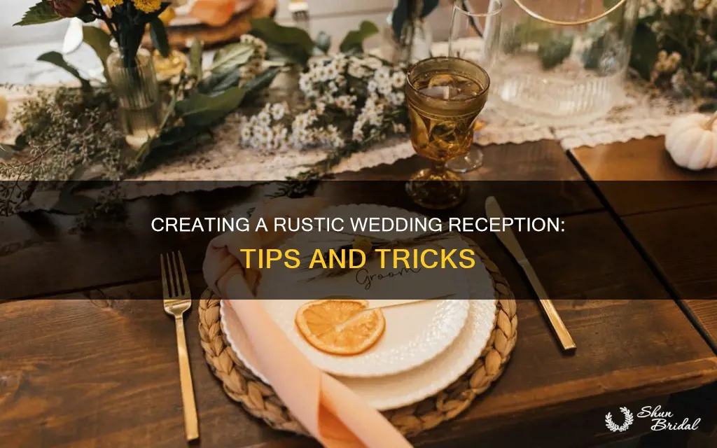 how to decorate for a rustic wedding reception
