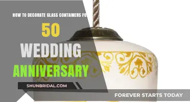 Elegant DIY Glass Decor Ideas for Golden Wedding Anniversaries