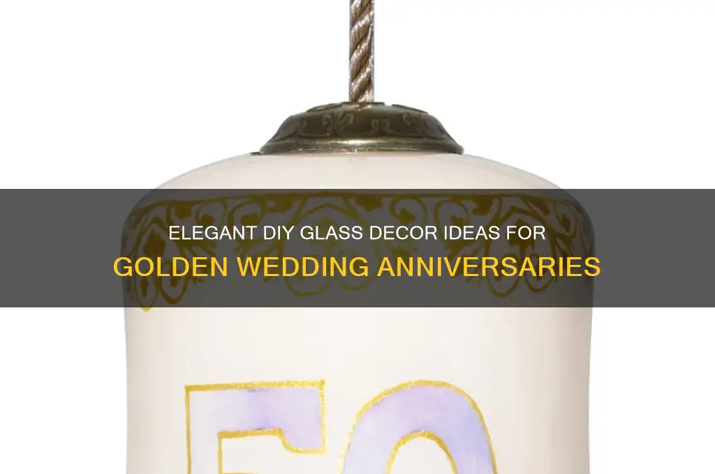 how to decorate glass containers for 50 wedding anniversary