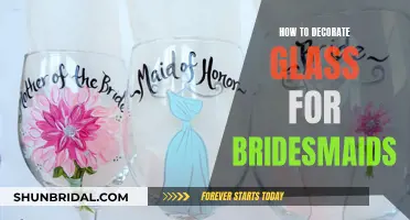 Bridesmaids' Gifts: Decorating Glass with Creative Flair