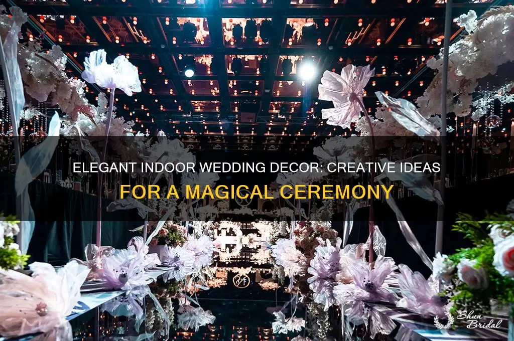 how to decorate indoor wedding ceremony