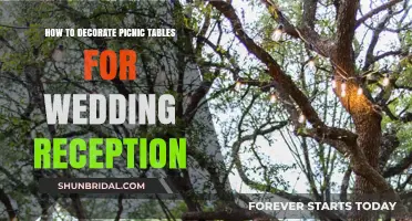 Decorating Picnic Tables for a Wedding Reception