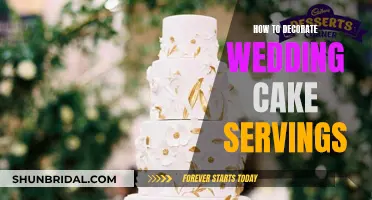 Creative Ways to Decorate Wedding Cake Servings