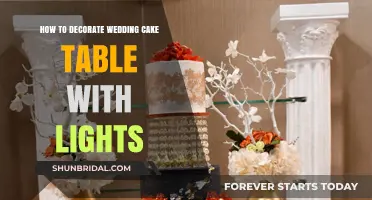 Illuminating Elegance: A Guide to Wedding Cake Table Decor with Lights