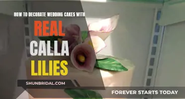 Calla Lily Wedding Cake Decor: Real Flowers, Dreamy Design