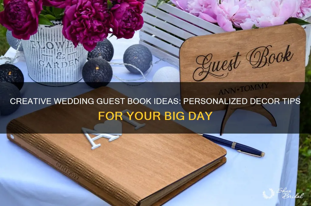 how to decorate your wedding guest book