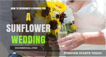 Sunflower Wedding Bliss: Creative Church Decor Ideas for Your Big Day