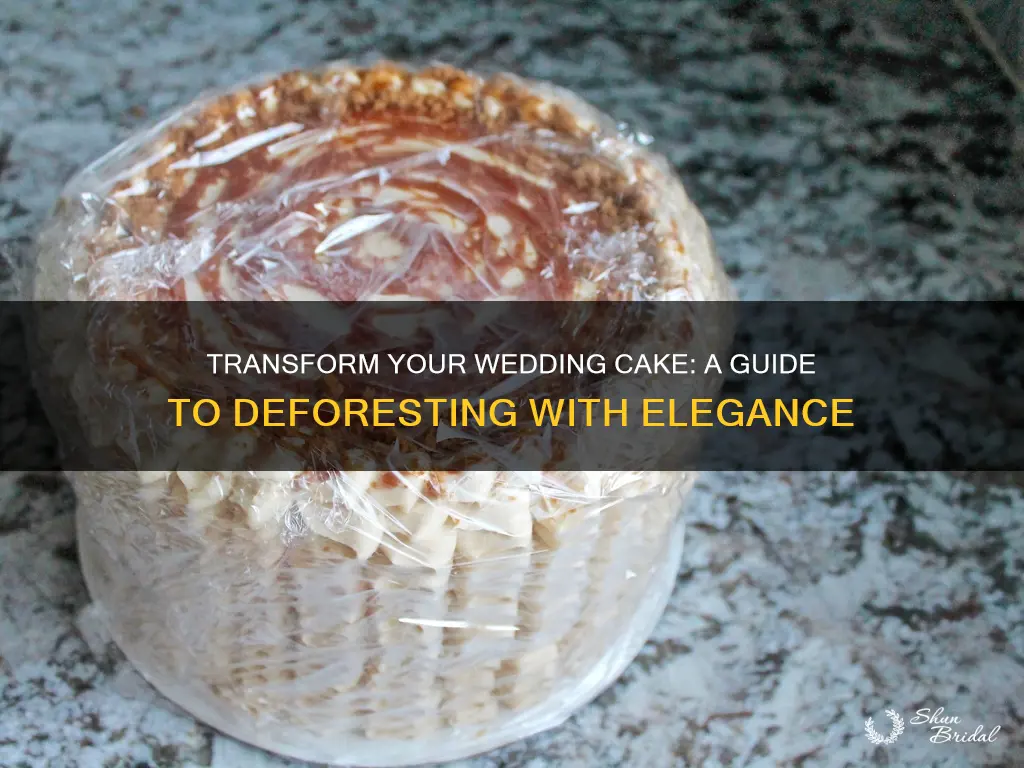 how to deforst wedding cake