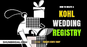 Easy Steps to Delete Your Kohl's Wedding Registry