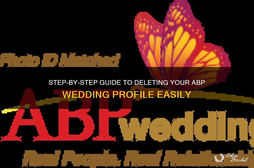 how to delete abp wedding profile