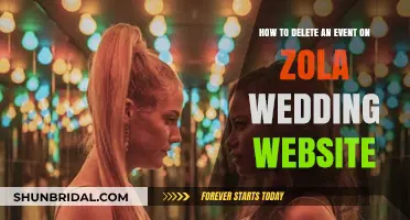 Effortlessly Remove Events from Your Zola Wedding Website: A Step-by-Step Guide