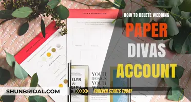 How to Delete Your Wedding Paper Divas Account Easily