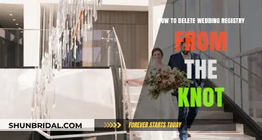 The Knot: Removing Your Wedding Registry