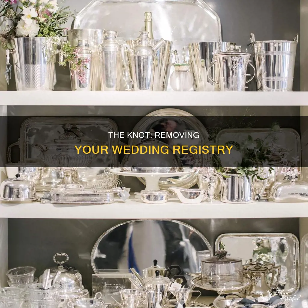 how to delete wedding registry from the knot