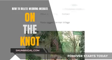 Deleting Your Wedding Website: A Guide for The Knot
