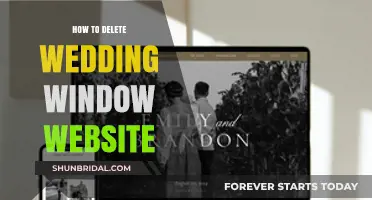 How to Delete Your Wedding Window Website: A Step-by-Step Guide