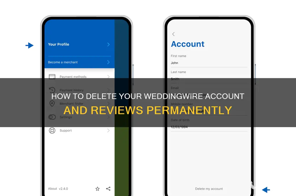 how to delete wedding wire account and reviews