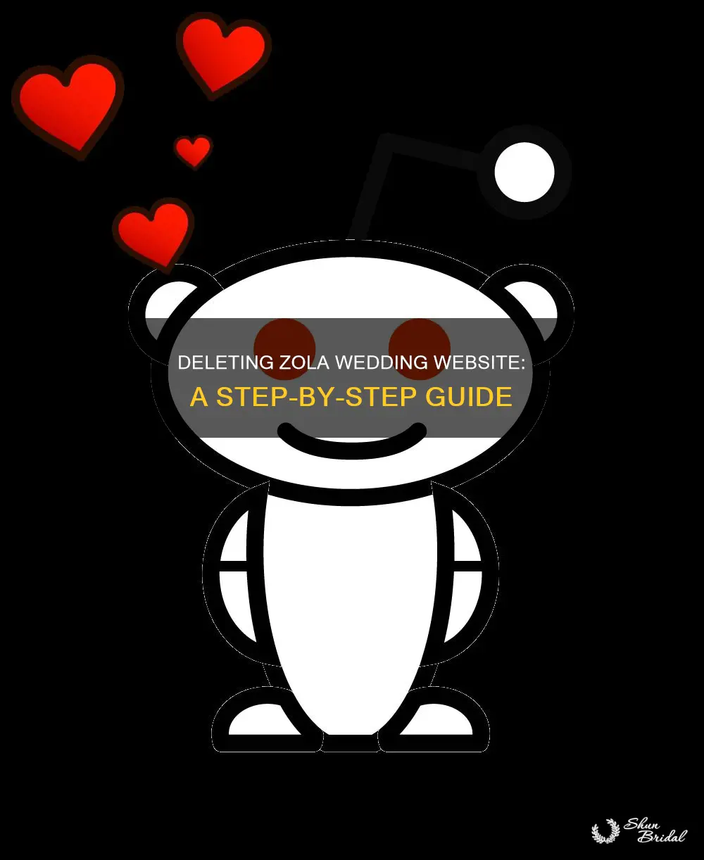 how to delete zola wedding website