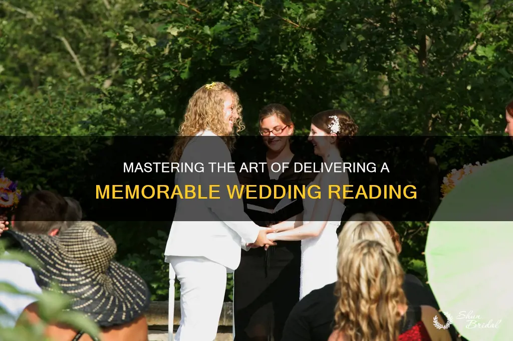 how to deliver a wedding reading