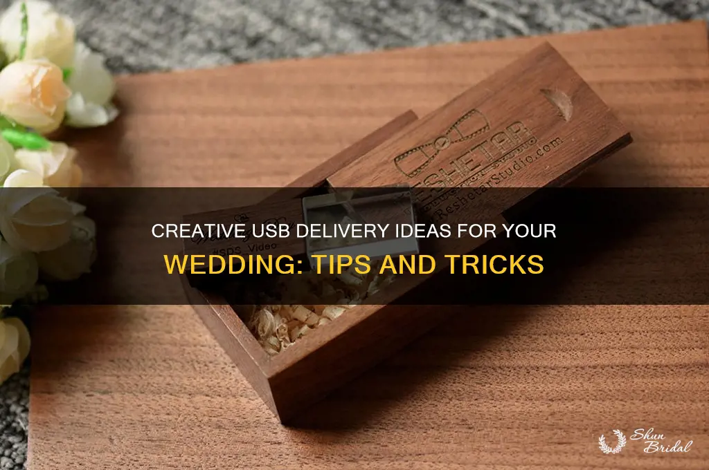 how to deliver usb to weddings
