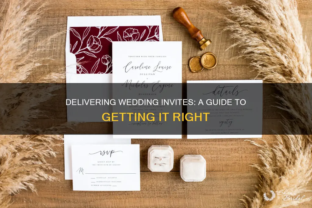 how to deliver wedding invitations