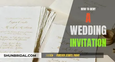 Declining Wedding Invites: Gracefully Saying 'No' to Nuptials