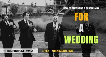Politely Declining Groomsman Duties: A Guide to Gracious Wedding Opt-Outs