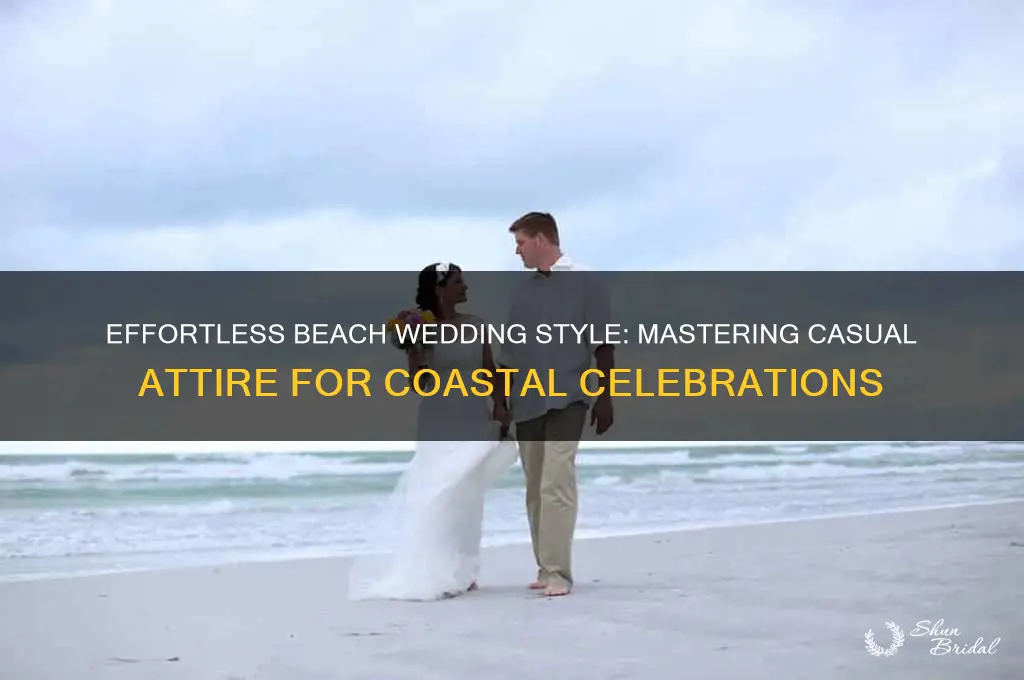 how to describe a beach casual wedding attire