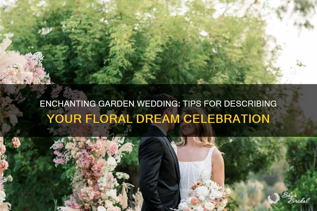 how to describe a garden wedding