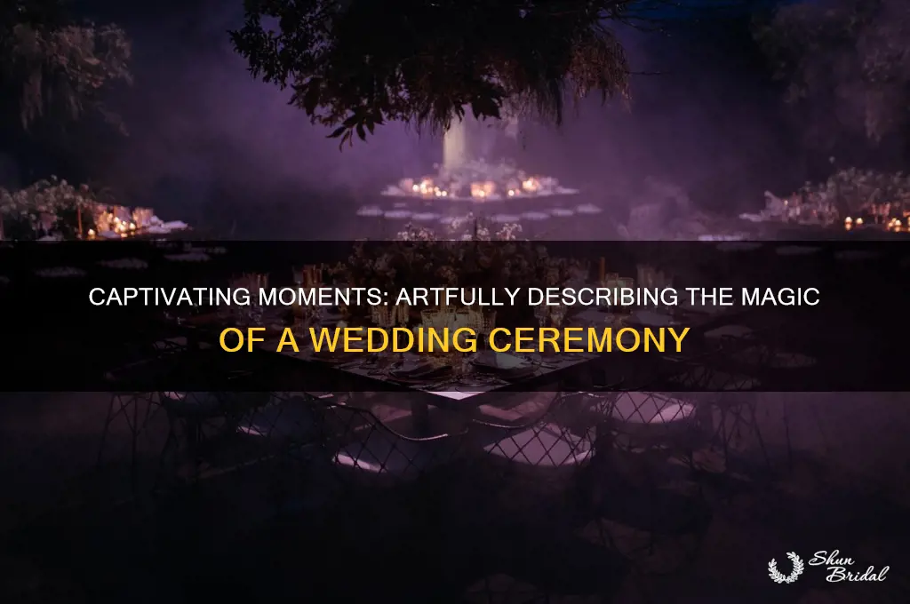 how to describe a wedding ceremony