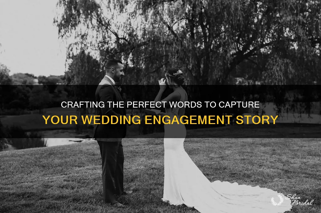 how to describe a wedding engagement