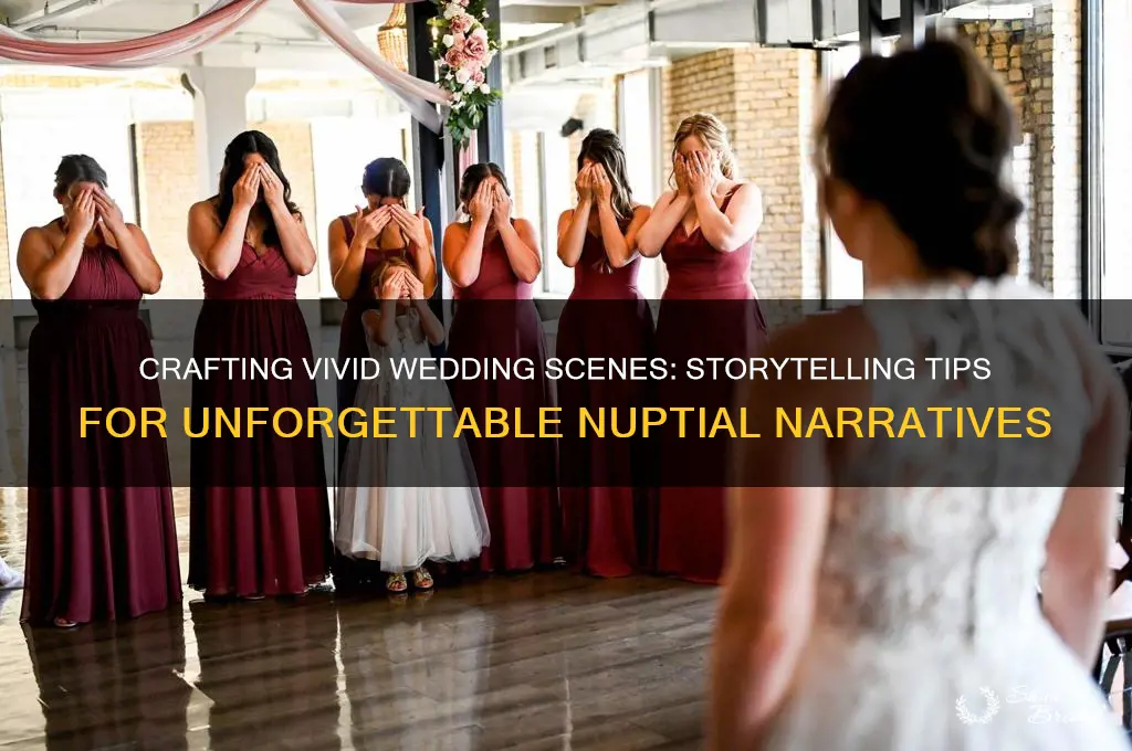 how to describe a wedding in a story