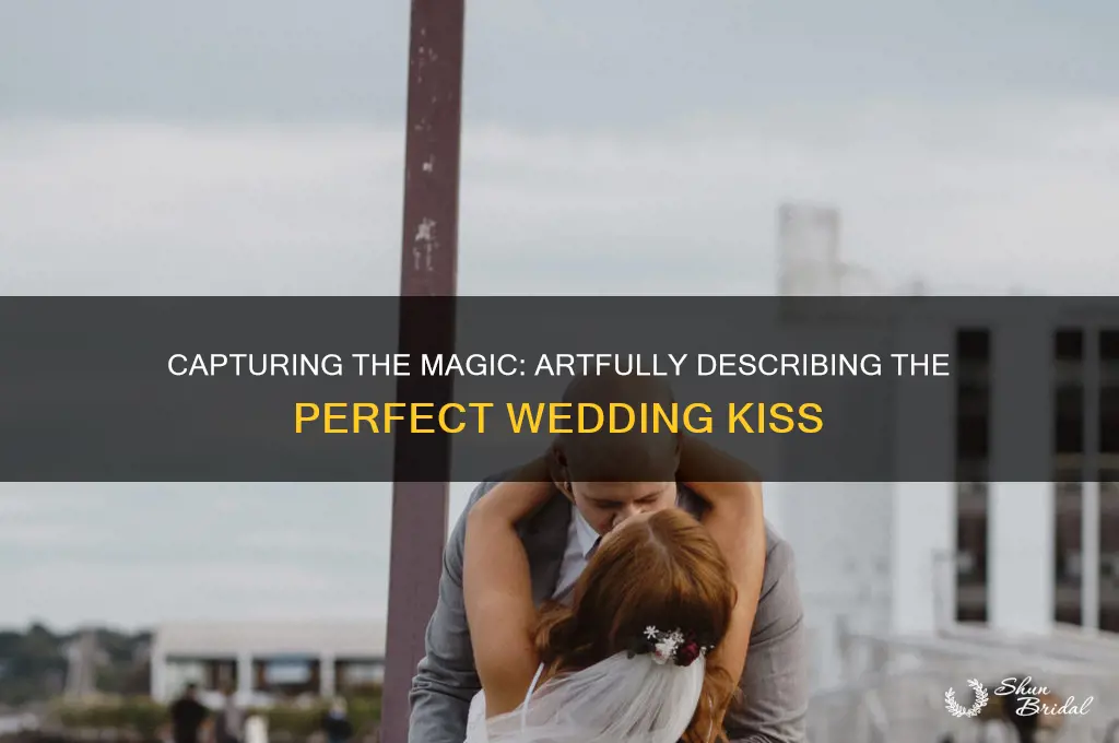 how to describe a wedding kiss