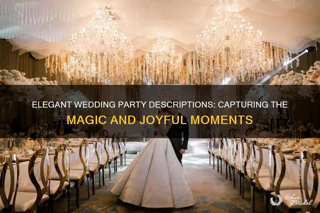 how to describe a wedding party
