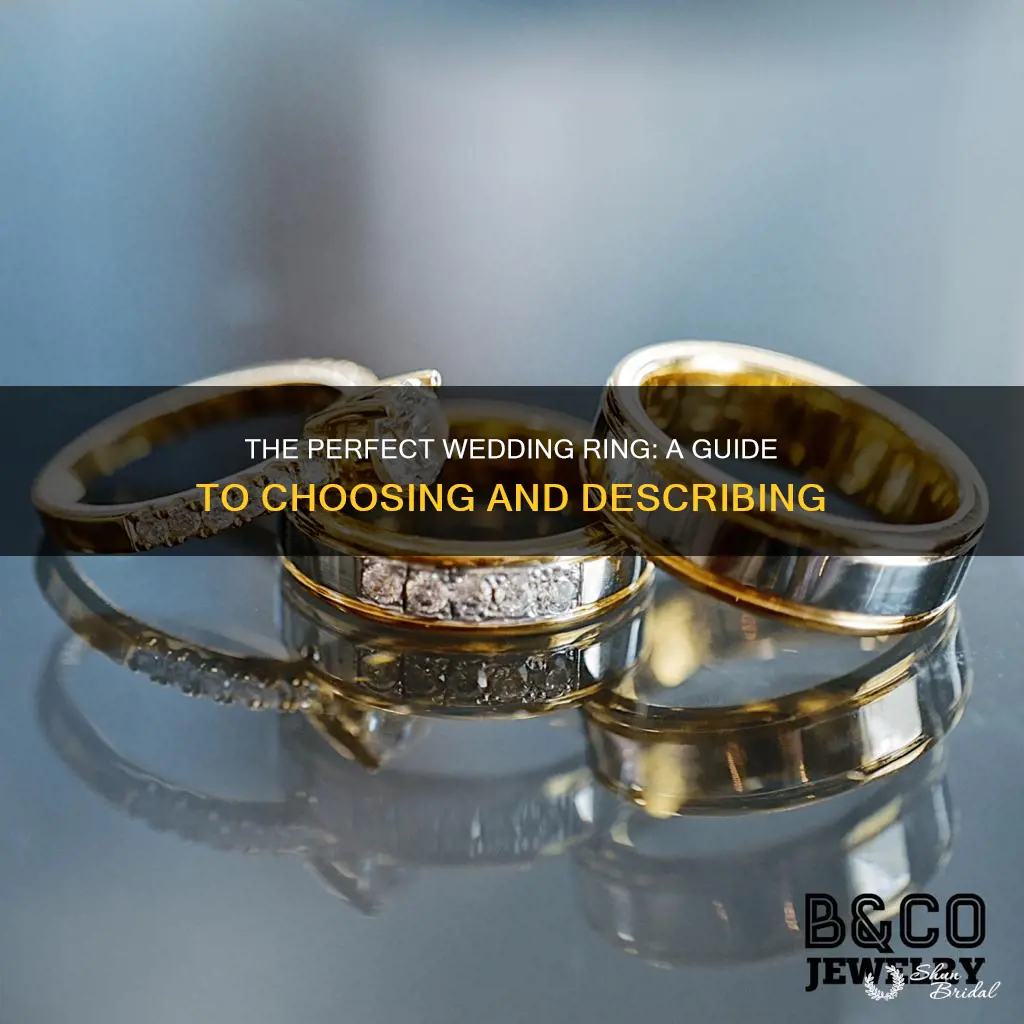 how to describe a wedding ring