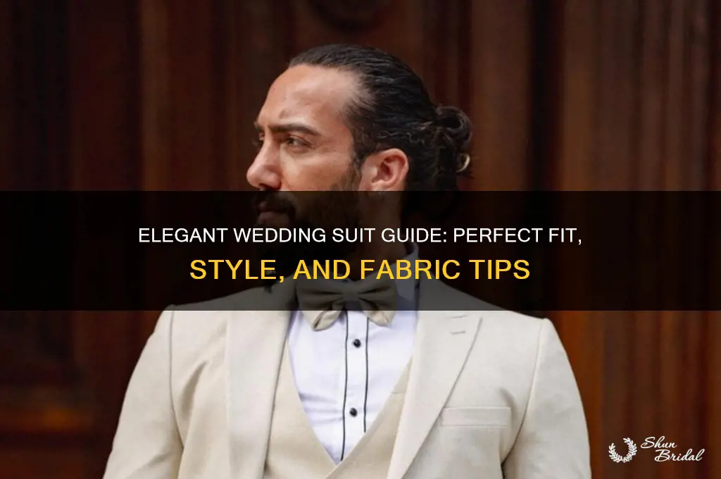 how to describe a wedding suit