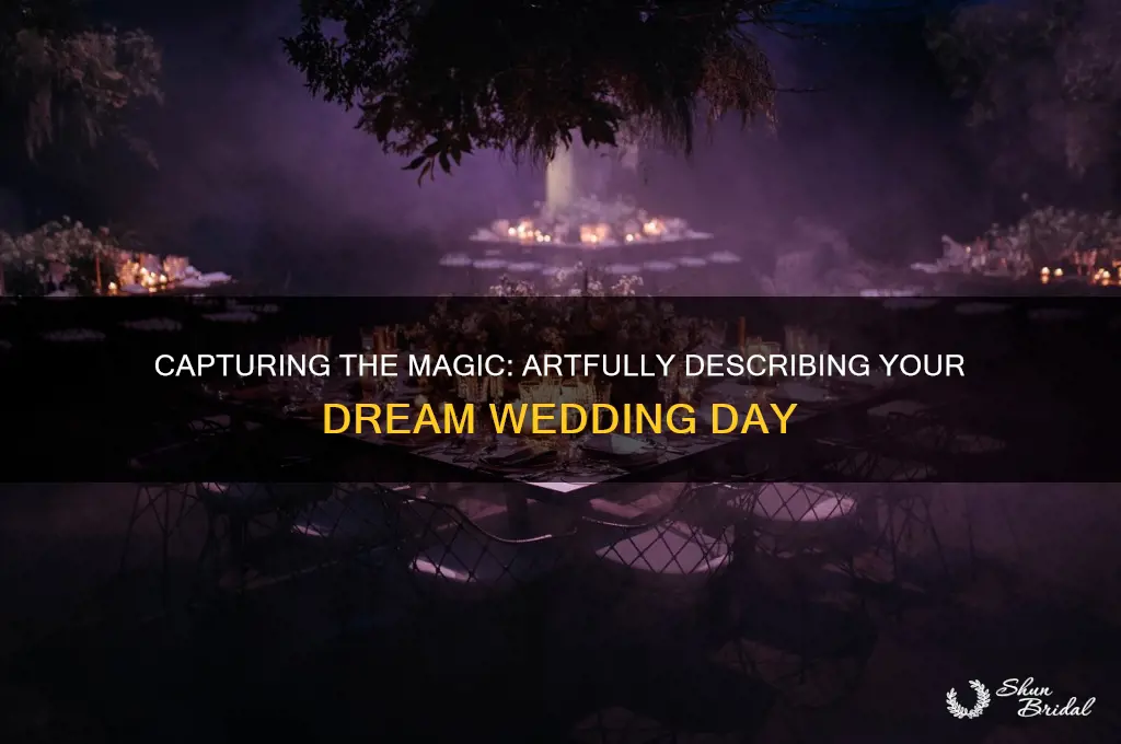 how to describe a wedding