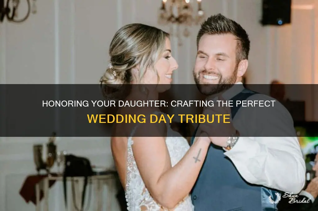 how to describe daughter in wedding